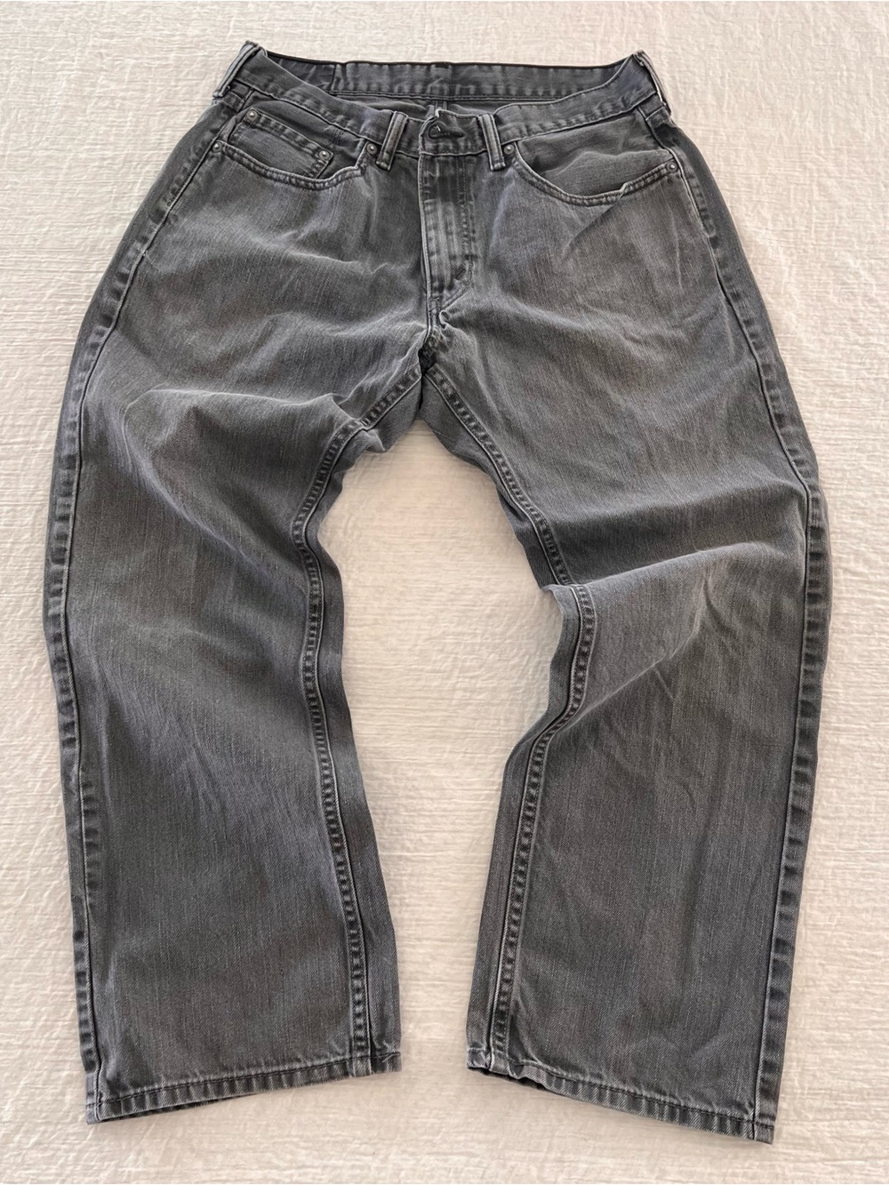 Levi’s 559 Relaxed Men's Classic Straight Fit 34x30 Grey Medium Wash Denim